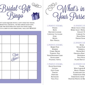 Brautparty Bingo & Geldbörse Spiel - DIGITAL FILE ONLY