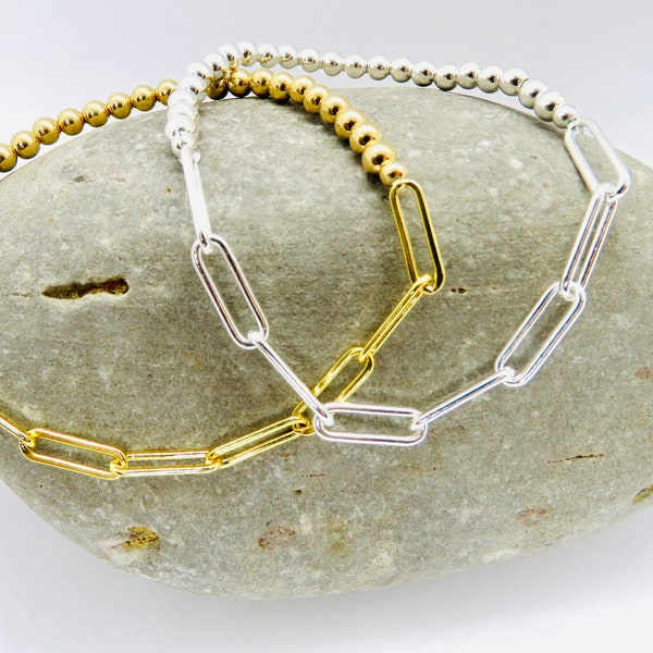Beaded Paperclip Bracelet