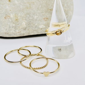 14K Gold Filled Stacking Rings. Dainty Rings. Layering rings. Stackable Rings. Thin Gold Filled Bands.