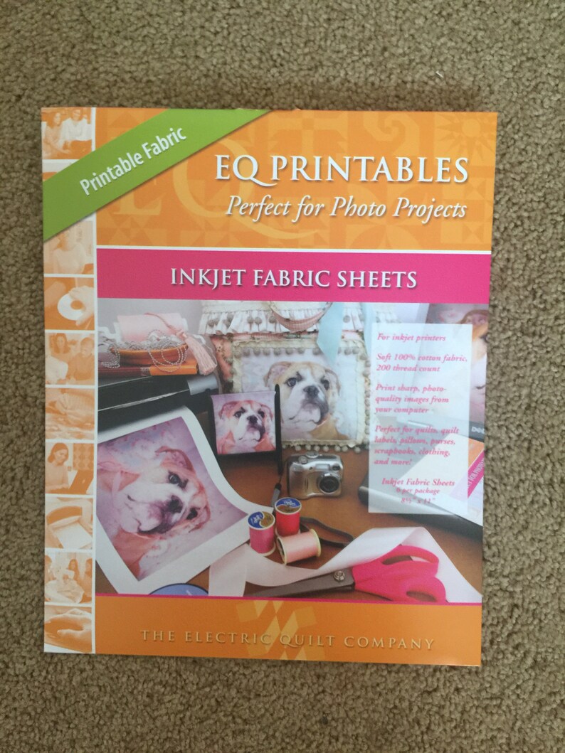 Ink Jet Fabric Sheets 6 sheets Electric Quilt Printable New Never Opened