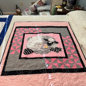 Fluffy Sheep Quilt, Baby, Child&#39;s Quilt