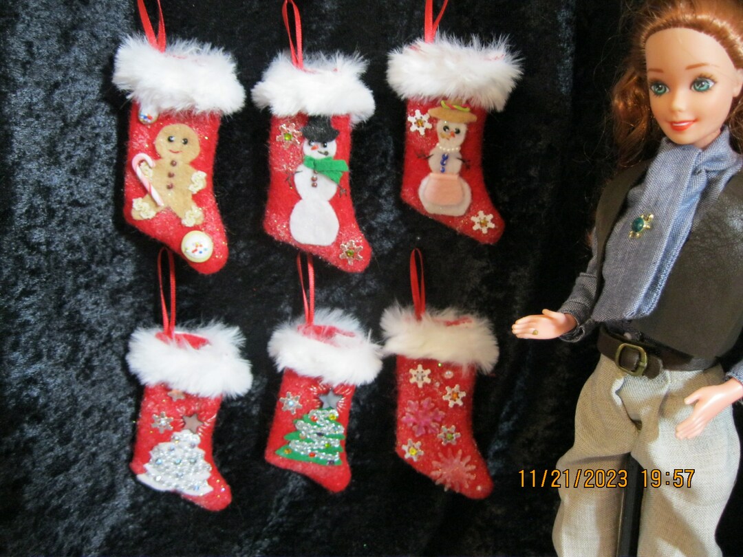 Handmade Miniature Christmas Stockings for 11 1/2 Etsy