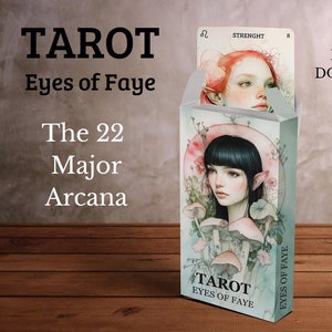 Baraja de Tarot Digital - 22 Arcanos Mayores - Cartas de Tarot Descargables e Imprimibles - Método de Mirada del Tarot de Marsella - Significados de Palabras Clave y Astrología.