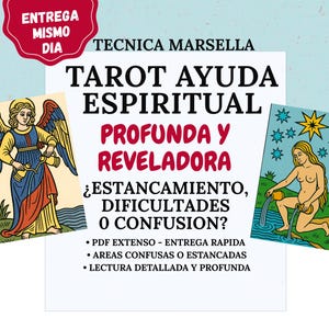 Tarot Espiritual | Lectura de Cartas Profunda | Tarot de Marsella | Tarot en Español | Guía PDF Consejo en Areas Generales | Entrega Rápida
