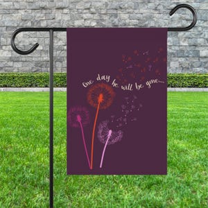 Subtle anti Trump flag hidden message garden banner is he dead yet yard sign not my president flag funny political gift idea impeach Trump