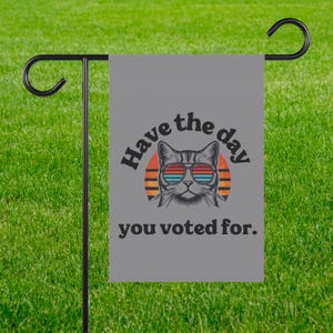 Funny Anti Trump garden banner resist house flag anti MAGA garden decor defend democracy house flag not my president decor are we great yet