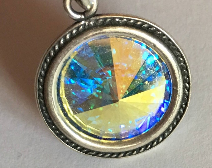 Choice of Swarovski Crystal Pendant on 18" Sterling Chain