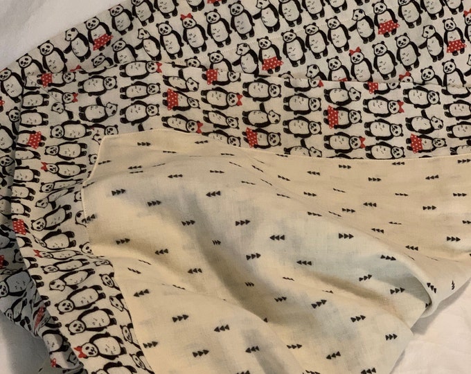 Double Gauze Panda Baby Blanket