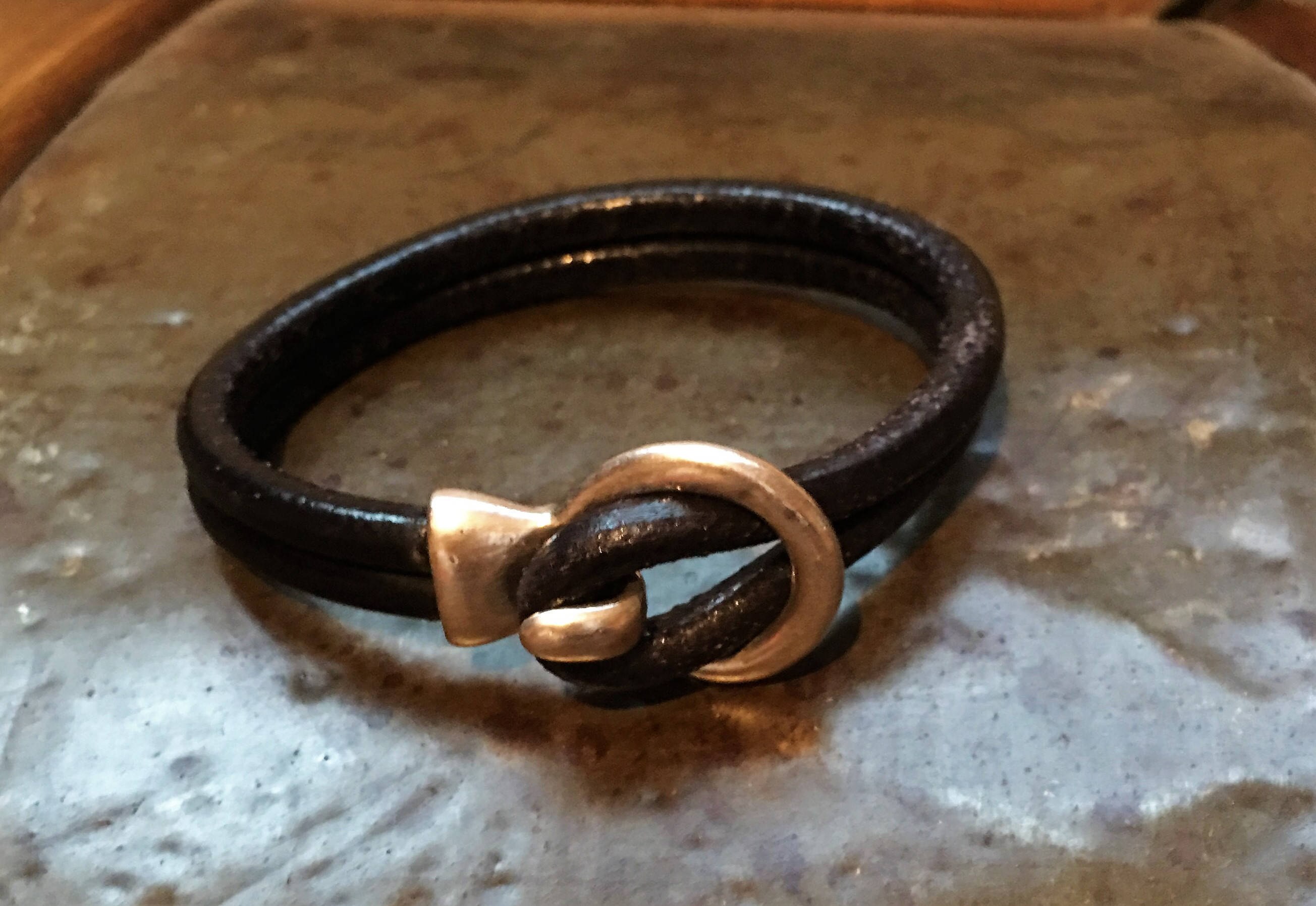 Leather and Buckle Bracelet