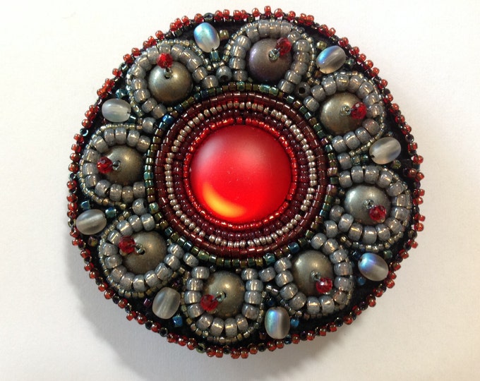 Royal Red Pendant and Pin