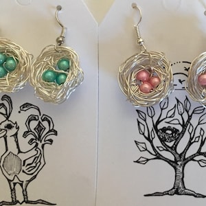 Eggs in a Nest Earrings