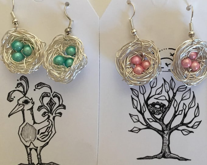 Eggs in a Nest Earrings