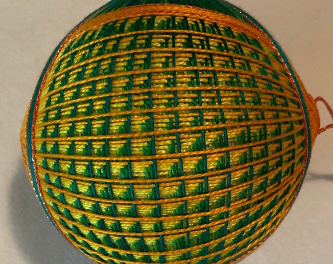 Temari Ball Lemon and Lime Large