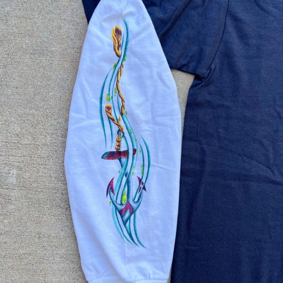 Y2K Anchor's End Tattoo Long Sleeve Tee View 3