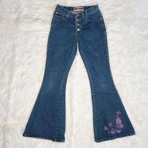 90s Flared Jeans - Etsy