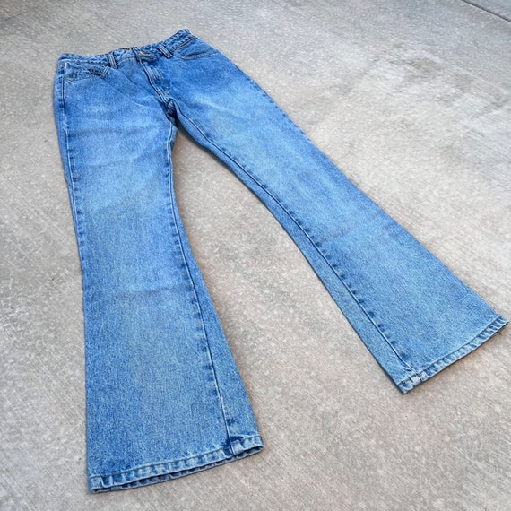 Vintage 1990s Y2K Paris Blues Flare Jeans DEADSTOC