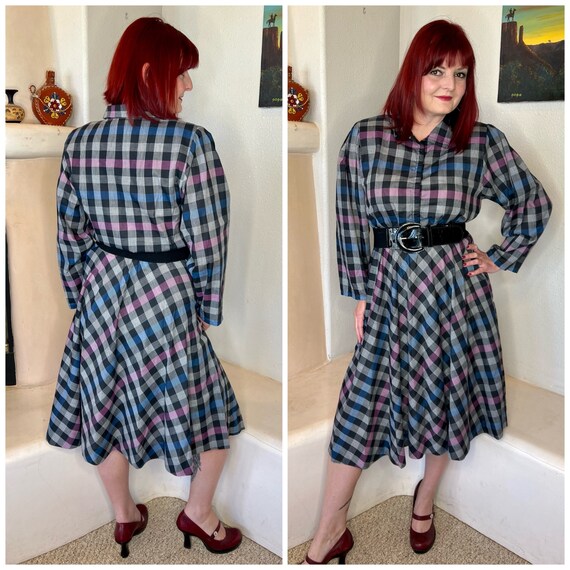 Buffalo plaid swing dress online