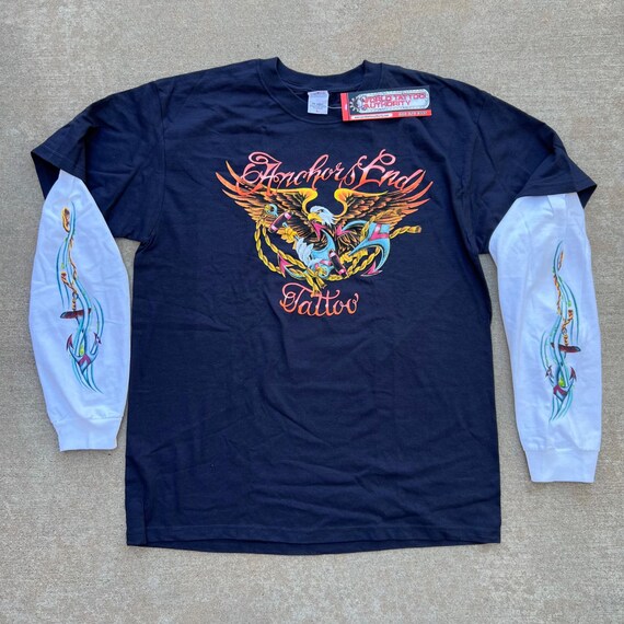 Y2K Anchor's End Tattoo Long Sleeve Tee