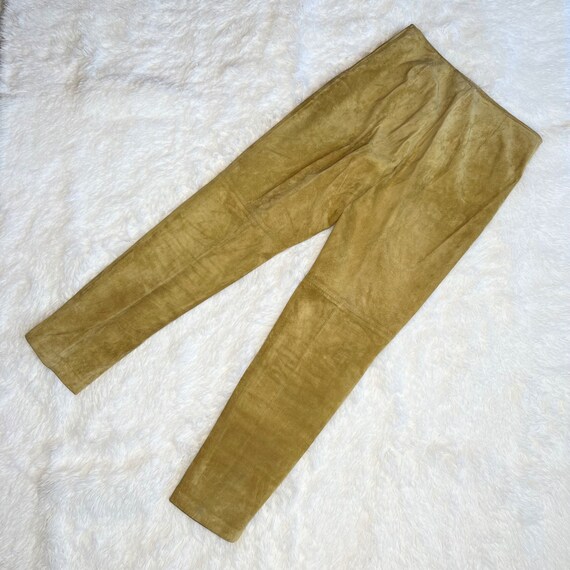 Vintage 90s High Rise Suede Leather High Rise Pan… - image 2