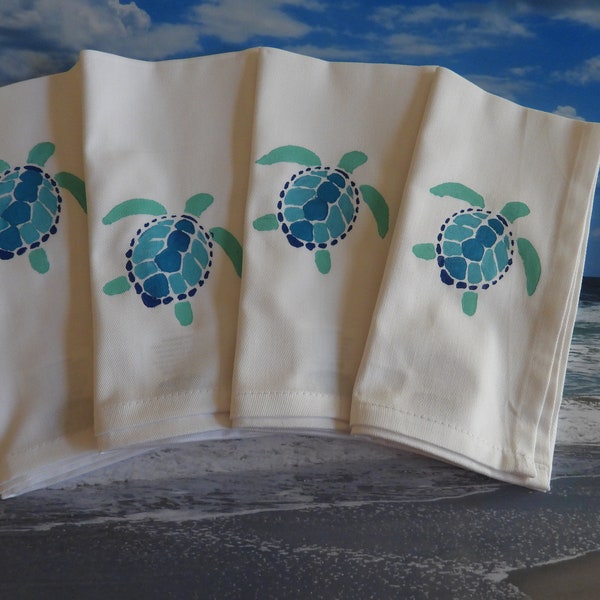 Turtle Napkins Etsy