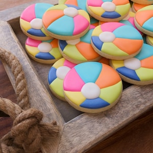 Beach Ball Cookies (12)