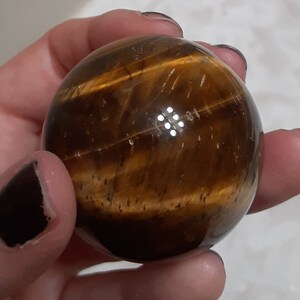 Tiger Eye Sphere - Yellow Tiger Eye Stone - Tigers Eye Sphere - Tiger Eye Ball