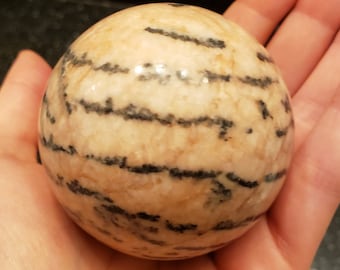 Pink Zebra Jasper - Jasper Sphere - Crystal Sphere - Zebra Jasper