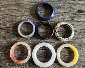 Crystal Rings with Many Materials and Sizes