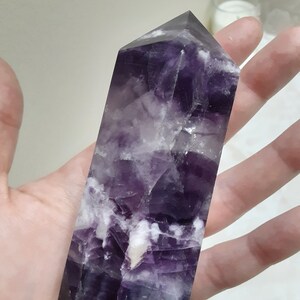 Purple Fluorite Crystal Tower