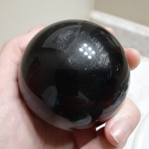 Silver Obsidian - Obsidian Silver - Obsidian Silver Sheen - Crystal Sphere - Obsidian Sphere