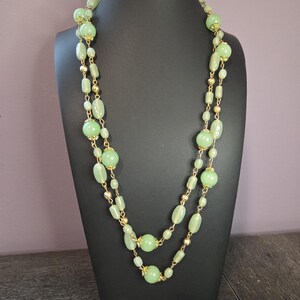 Green Aventurine Necklace - Crystal Necklace - Gemstone Necklace - Stone Necklace - Real Stone Necklace - Long Necklace image 1