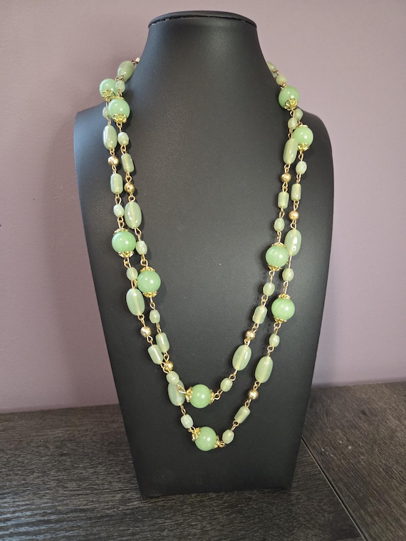 Green Aventurine Necklace - Crystal Necklace - Gemstone Necklace - Stone Necklace - Real Stone Necklace - Long Necklace