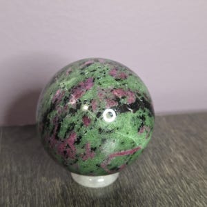 Ruby Zoisite Sphere - Ruby Zoisite - Ruby Zoisite Stone - Ruby in Zoisite - Crystal Sphere - Crystal Spheres