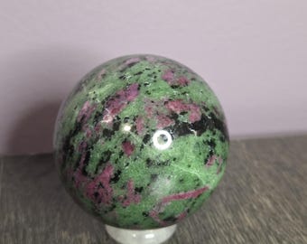 Ruby Zoisite Sphere - Ruby Zoisite - Ruby Zoisite Stone - Ruby in Zoisite - Crystal Sphere - Crystal Spheres