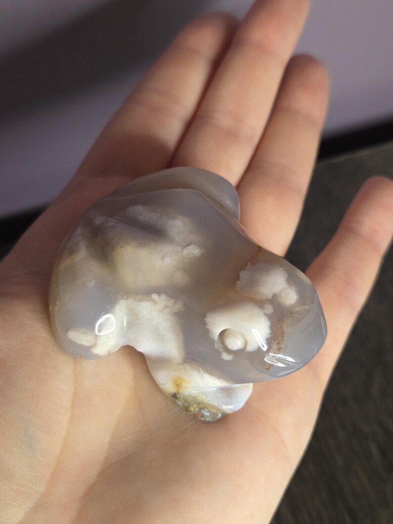 Flower Agate Frog - Crystal Frog - Frog Crystal - Frog Crystals - Flower Agate - Crystal Frog Figurine - Crystal Frog Figurines image 7