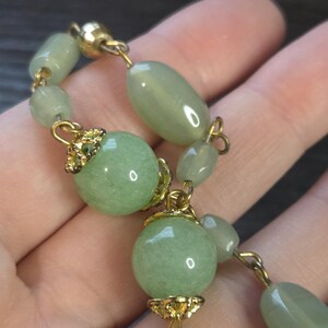 Green Aventurine Necklace - Crystal Necklace - Gemstone Necklace - Stone Necklace - Real Stone Necklace - Long Necklace image 2