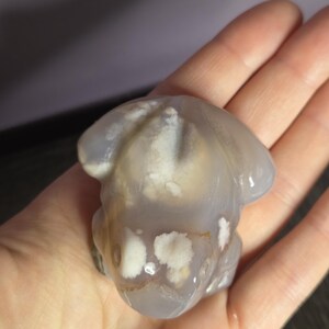 Flower Agate Frog - Crystal Frog - Frog Crystal - Frog Crystals - Flower Agate - Crystal Frog Figurine - Crystal Frog Figurines image 5