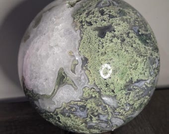 Moss Agate Sphere - Large Crystal Sphere - Large Crystal Spheres - Moss Agate Large - Crystal Large Sphere - Agate Sphere