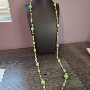 Green Aventurine Necklace - Crystal Necklace - Gemstone Necklace - Stone Necklace - Real Stone Necklace - Long Necklace image 3