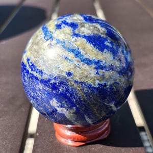 ラピスラズリ球 - ラピス球 - ラピスラズリ - ブルーラピスラズリ - ブルーラピス - ラピスクリスタル 画像 8