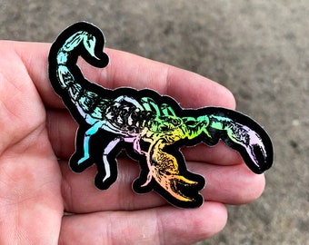 Scorpio scorpion holographic sticker