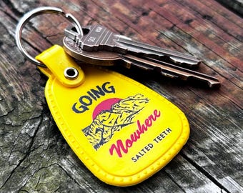Going Nowhere - Retro Saddle Keychain