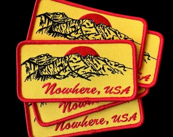 Nowhere, USA embroidered patch