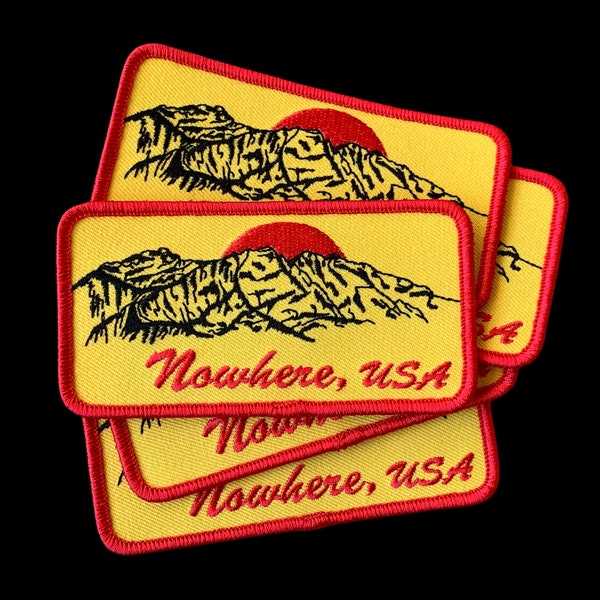Nowhere, USA embroidered patch