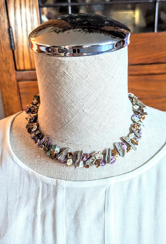 Handmade Artisan Multicolored Pearls Collar Neckla