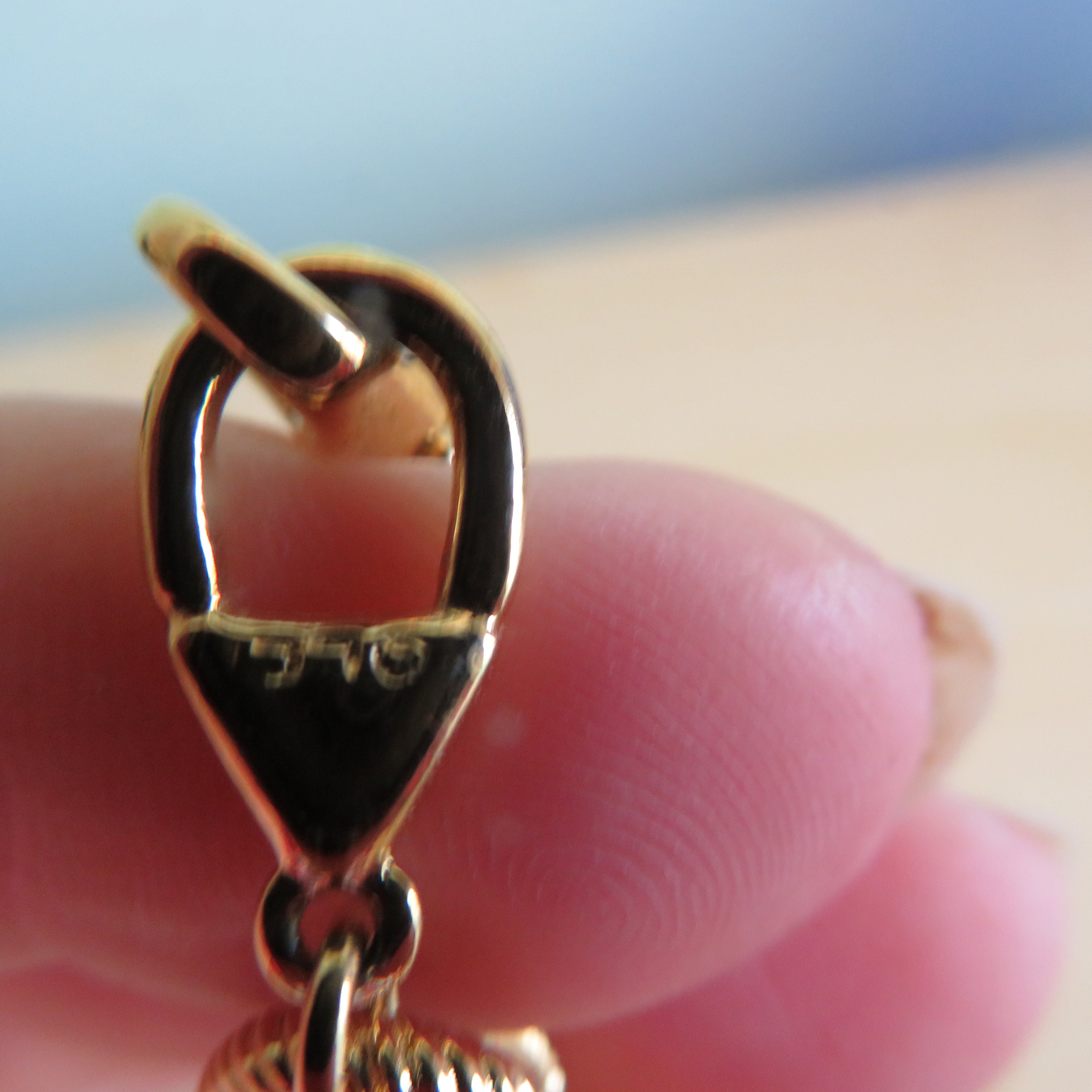 Boucle d'oreille argent pierre/pendante ethnique