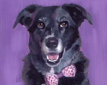 Tierportrait - Hundeportrait Ölgemälde - Auftragskunst - von Künstlerin Joy Goldstein