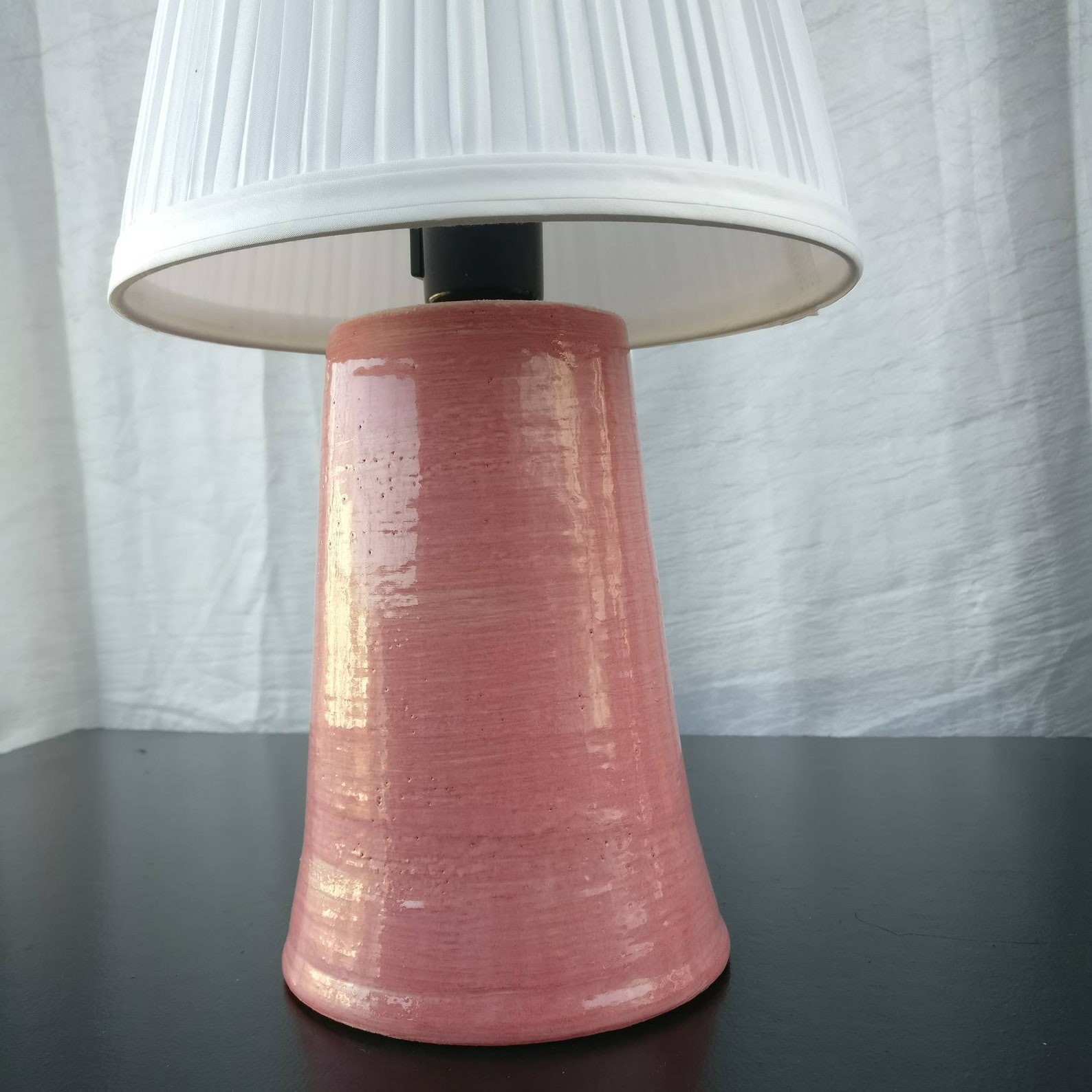 Cute Little Pink Bedside Lamp elena. Finnish Hand Etsy