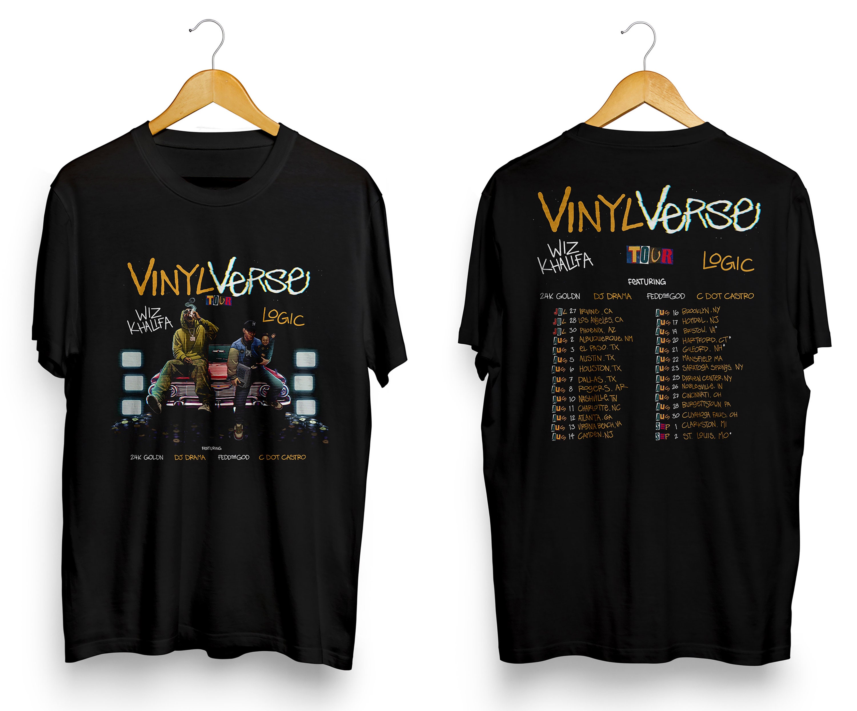 Vinyl Verse Tour Two Sides T-shirt