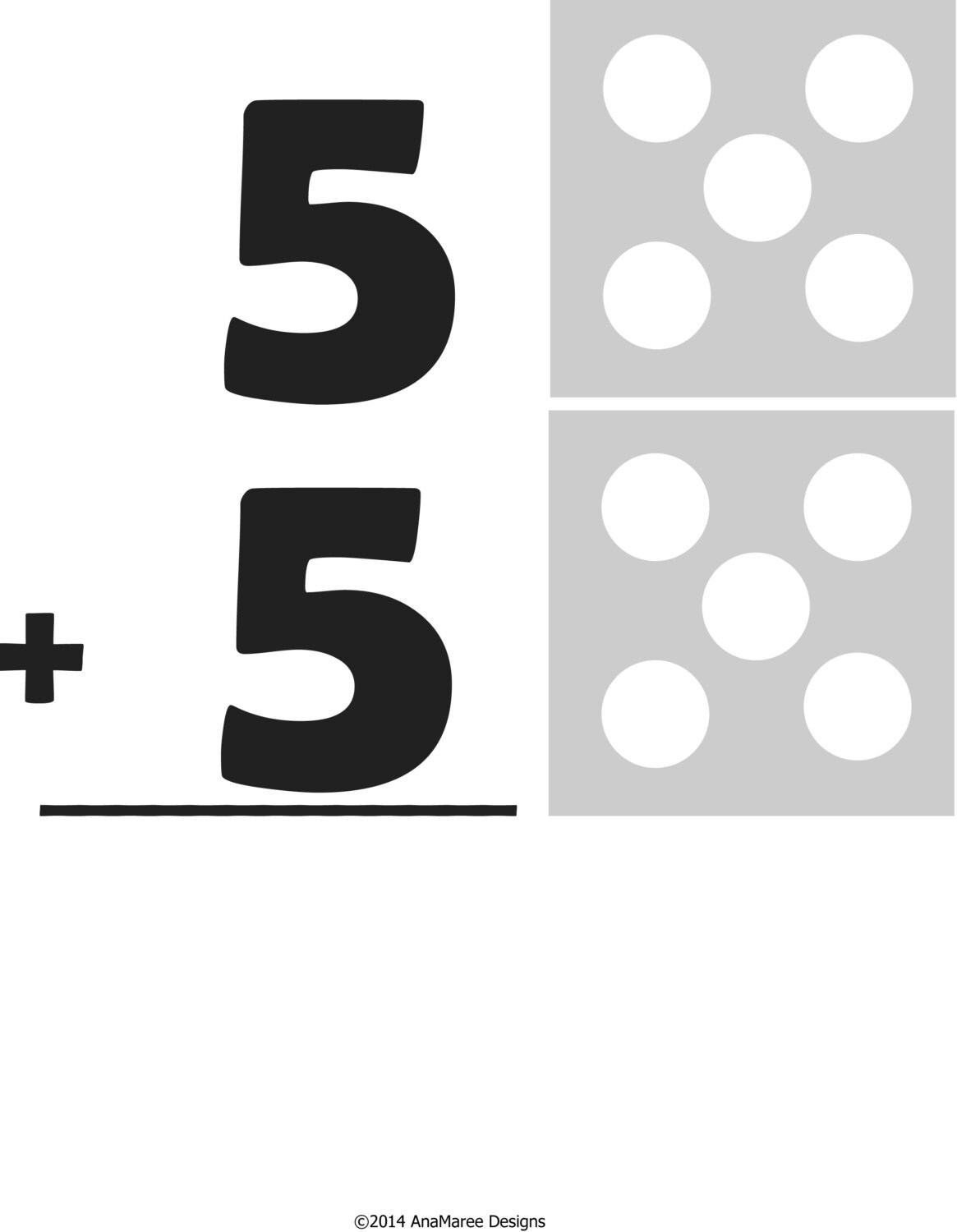 Dot Patterns For Addition Homeschool Printable: Do-a-dot Addition, Math Worksheets - Etsy